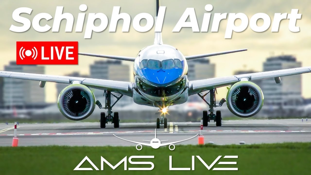 🔴 LIVE: Wintery Amsterdam Schiphol Airport | January 11, 2025