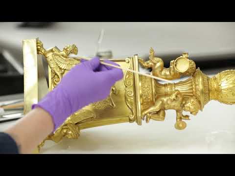 Tablescapes: Design for Dining | Cleaning the gilding Surtout de Table