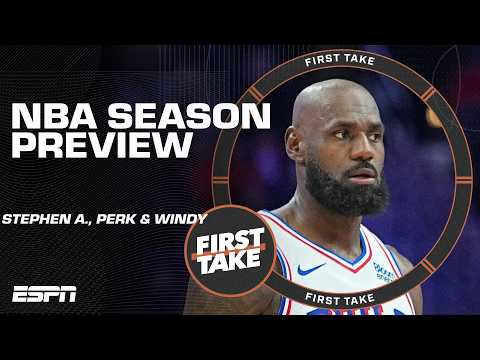 NBA Season Preview with Stephen A., Perk & Windy 🏀 Knicks, 76ers, Celtics & the Finals! | First Take