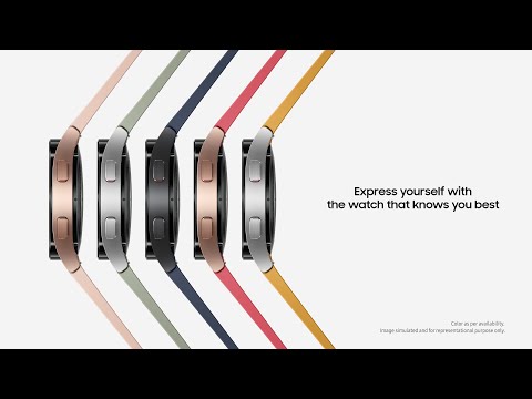 Išmaniojo laikrodžio Samsung Galaxy Watch 4 metalinis dirželis, sidabrinės spalvos, 44mm video