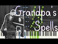 Jelly Roll Morton - Grandpa's Spells 1924 Piano Roll (Classic New Orleans Jazz Piano Synthesia)