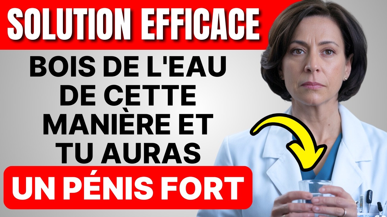 La bonne façon de boire de l'eau pour avoir une meilleure vie sexuelle