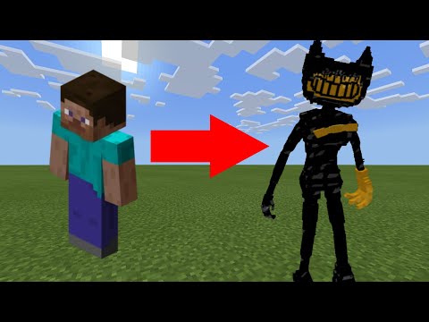 RB PLAYS - How to turn into the INK DEMON in Minecraft bendy and the ink machine