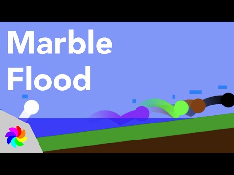 If Flood Escape 2 Was An Algodoo Marble Race