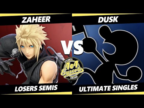 4o4 Smash Night 67 Losers Semis - Zaheer (Cloud, Link) Vs. Dusk (Game & Watch) SSBU Ultimate