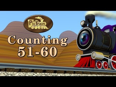 Counting 51-60, Learn Numbers 51-60 on the PicTrain™