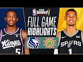 KINGS at SPURS | NBA IN-SEASON TOURNAMENT ? | FULL GAME HIGHLIGHTS | November 17, 2023