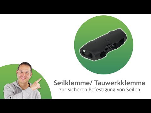 Seilklemme/ Tauwerkklemme aus Kunststoff zur sicheren Befestigung von Seilen  - Pina