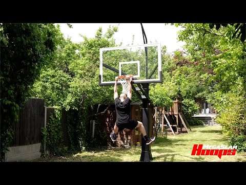 Mega Slam Hoops® - 180° Pro Rim Flex Demo – See the Mega Slam Directional Breakaway Rim in Action