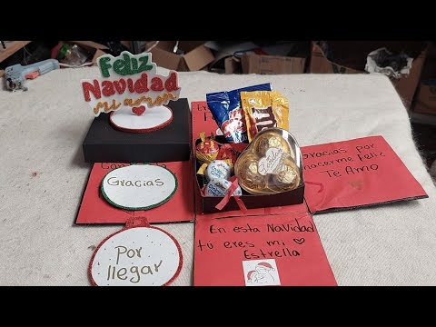caja sorpresa navideña 🌲🎁💗 el regalo perfecto para tu novi@ o para regalar a tus amigos ❤💗🌲🎁🎁