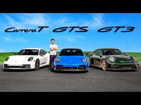 2025 Porsche 911 Carrera T vs GTS vs GT3 // Kampf um den 911-Spitzenwert
