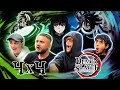 THE HASHIRA FIGHT BROTHERS Watch Demon Slayer 4x4 REACTION