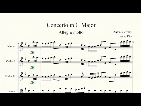 Vivaldi - Concerto for Violin, Strings, and B. C. in G Major, RV 312