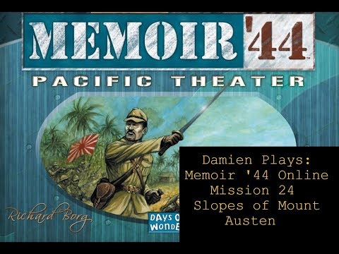 Damien Plays: Memoir '44 Online (2011) Mission 24: Slopes of Mount Austen (US)