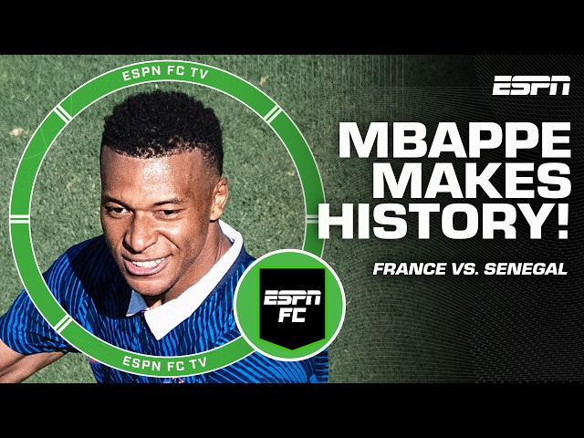 REACTION to Mbappe becoming France's ALL-TIME leading scorer in win over Senegal 🔥 | ESPN FC