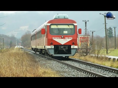 Automotor DH2 DMU Wadloper RO-TFC in Burtinta/Drizzle in Apuseni Mountains - 21 February 2016