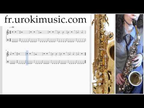 Cours de Saxophone Alto C#1 S#1 L#11  Partitions Mélodie Сhansons Tuto Comment Jouer Tab Tablature