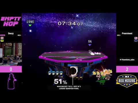 Preeminent (Fox) vs. Beezy (Marth) - Melee Singles Losers Quarters - Empty Hop