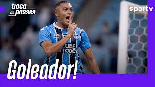 GRÊMIO VENCE O BOTAFOGO EM CASA COM TRÊS GOLS DE CARLOS VINÍCIUS | TROCA DE PASSES | sportv