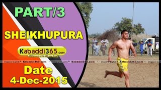 (1) Sheikhupura(Ludhiana) Kabaddi Tournament 4 Dec 2015