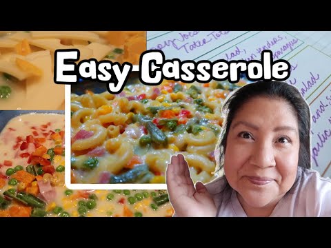 HAM & SWISS CASSEROLE RECIPE AND MEAL PLANNING IDEAS!