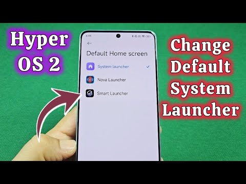 how to change default system launcher Xiaomi Hyper OS 2 Android 15 