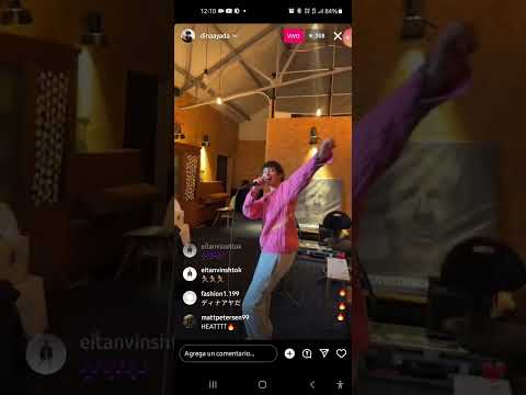 Dina Ayada and Chuki Beats performs "Popular" and "Flowers" live Instagram