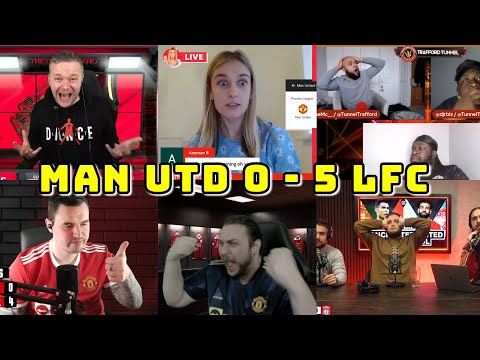 BEST COMPILATION | MAN UNITED VS LIVERPOOL 0-5 | PART 1 |  LIVE WATCHALONG MUFC FANS CHANNEL