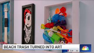 Beach trash found at the Jersey Shore gets turned into art