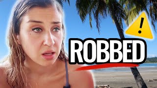 ROBBED ON THE BEACH