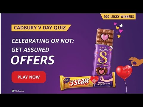 Amazon CADBURY V Day Quiz | 9th Feb 2023