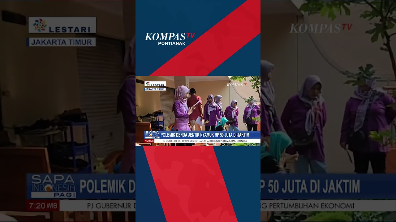 Polemik Denda Rp50 Juta untuk Warga Jaktim yang Rumahnya Ada Jentik Nyamuk #shorts