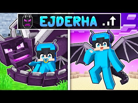 EJDERHA olarak BÜYÜMEK! - Minecraft