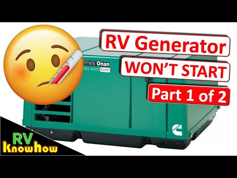 RV Generator won't start. Part 1 of 2. ONAN 4K, check this first.