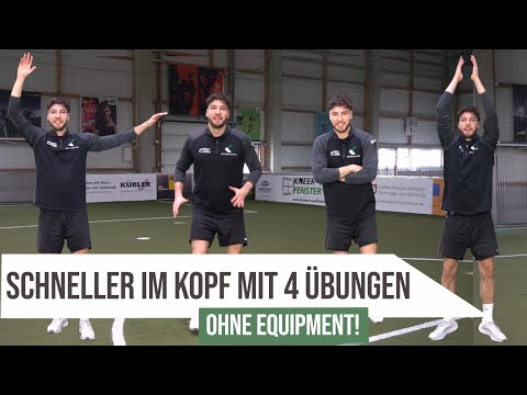 Handlungsschnelligkeit verbessern mit diesen 4 Übungen - ohne Equipment | Soccerkinetics