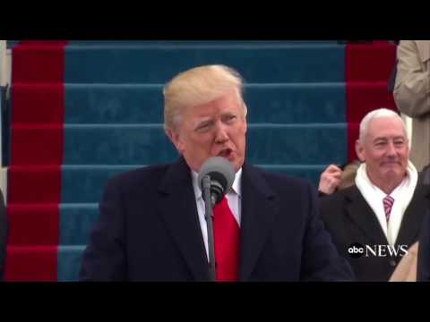 Trump chante pendant son discours inaugural