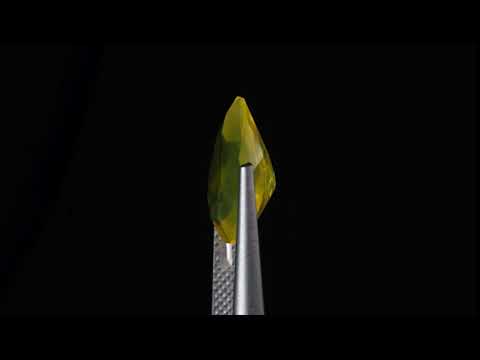 Натуральный желтый Опал груша 14.0x11.8мм 3.84ct видео