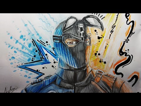 Spiderman Stealth Suit Drawing- Time Lapse