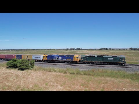 7901V Pacific National Container Train To Mildura (10/12/2022) - PoathTV Australian Railways