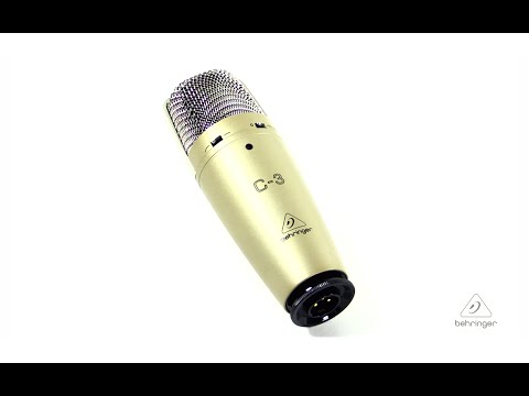 Wired silver behringer c-3 condenser microphone