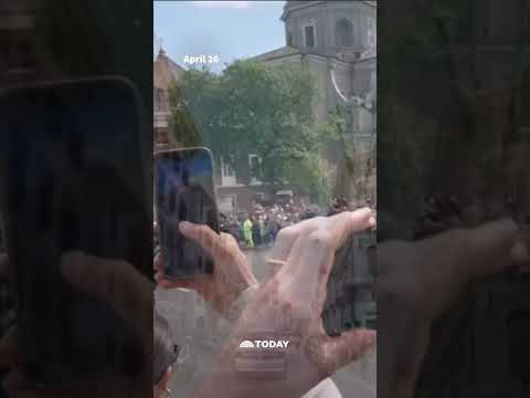 Molly Hunter explains the importance of the procession through streets of Rome