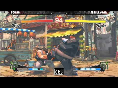 SSF4 AE2012 Top 24 CCG Air vs EG Ricky Ortiz - CEO 2012 Tournament