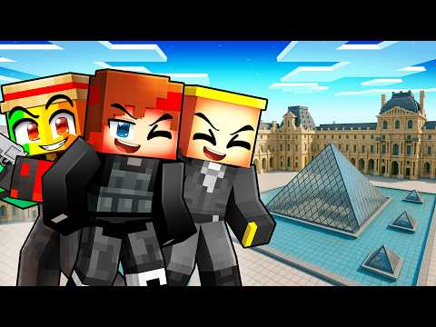 We robbed the LOUVRE Museum on Minecraft!