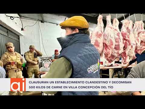 Faenamiento clandestino en Villa Concepción del Tío