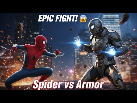 “Spider-Man: Homecoming – Iron Man vs Spider-Man 😱 | Tom Holland | Hollywood Fight Scene | English”
