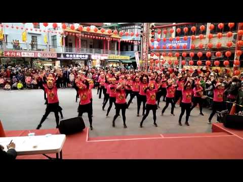 2017龍潭迎古董嘉年華晨光排舞班金雞報喜舞元宵