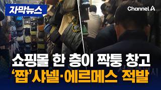 '짭' 샤넬·에르메스 적발…쇼핑몰 한 층이 짝퉁 창고 [자막뉴스] / 채널A