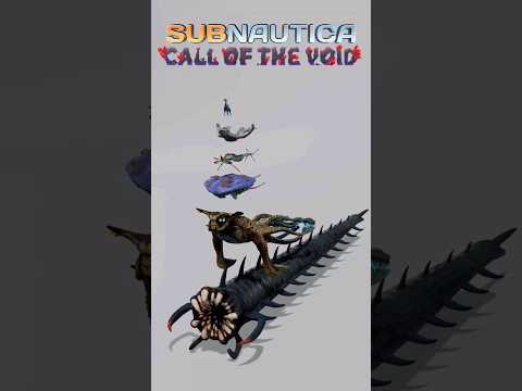How big are creatures in Subnautica: Call of the Void? | 3D Size Comparison #callofthevoid #shorts