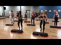 25 Minute Beginner Intermediate Step Workout Part Full Body Cardio Strength With Bronwyn
