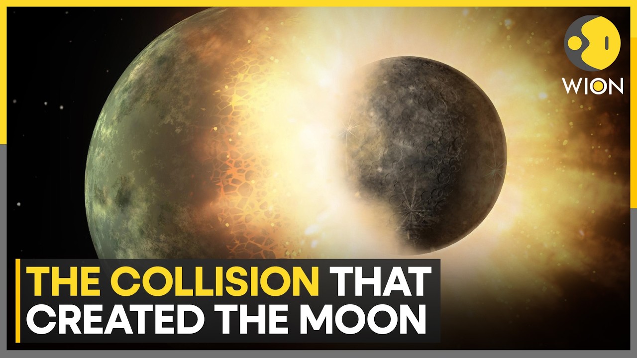 How The Moon Was Born: A Mars-Sized World Smashed Earth And Then....| WION